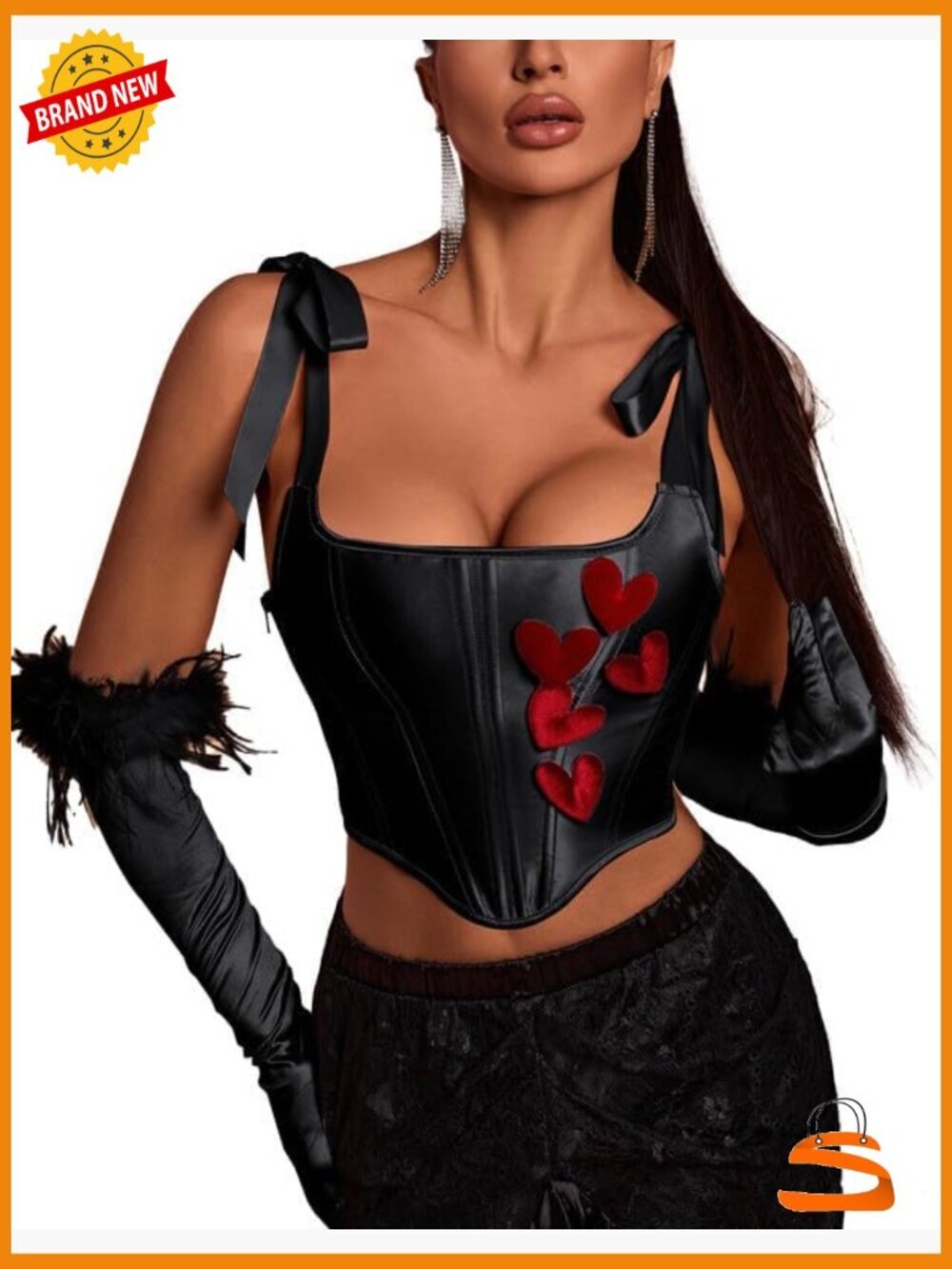 Women's Vintage Renaissance Corset Bustier Lingerie Top Satin Shapewear